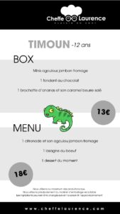 Box et Menu Timoun avec Cheffe Laurence, Traiteur, sainte anne