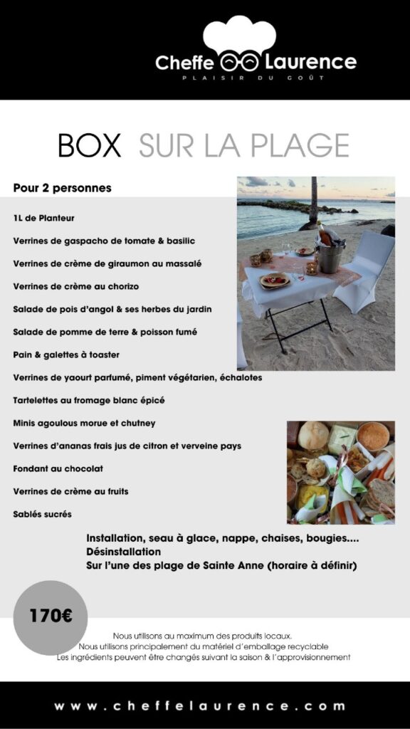 Box sur la Plage avec Cheffe Laurence
