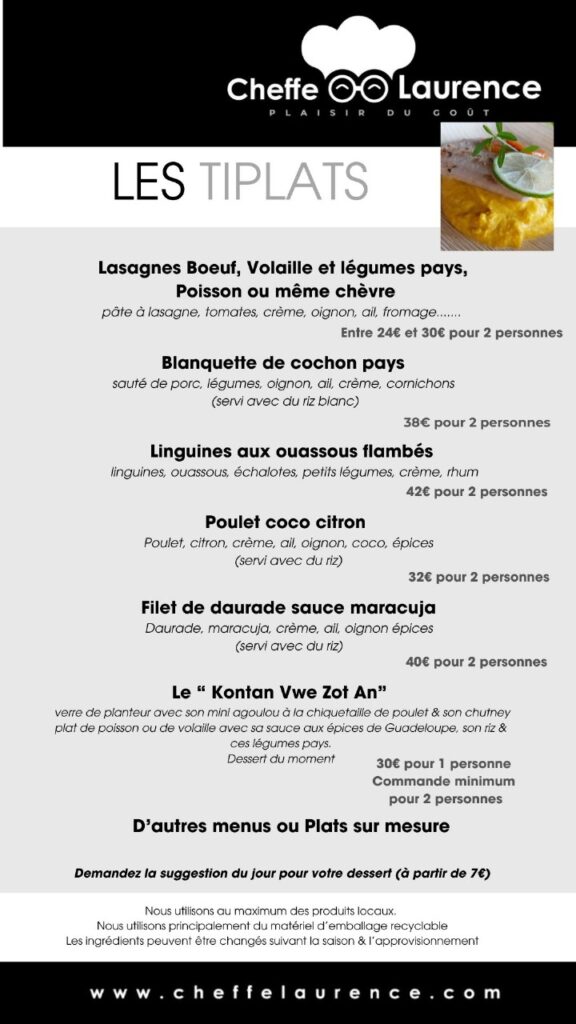 Les Tiplats, traiteur avec Cheffe Laurence